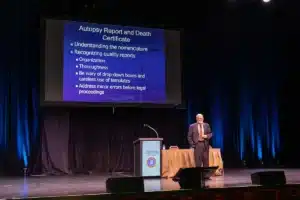 Dr. Thomas Andrew speaking at County Prosecutor's Association of New Jersey Annual College in Atlantic City November 2025